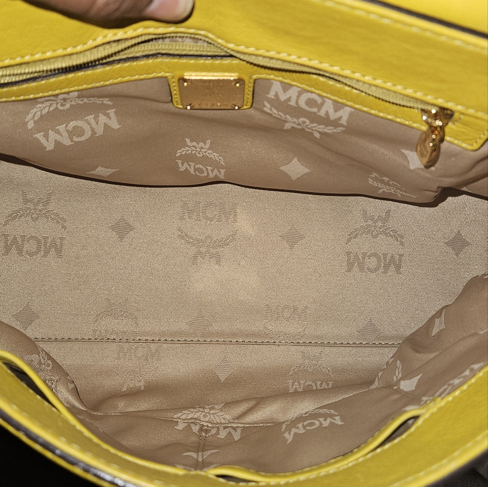 MCM 2 Way Leather Satchel - Picture 2 of 13